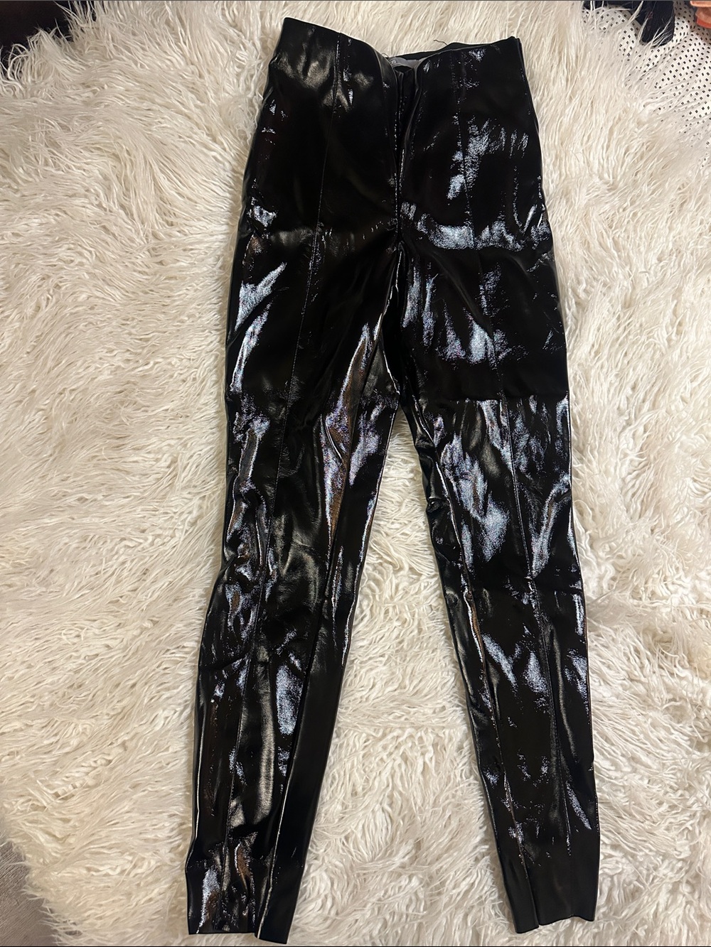 ASOS Glossy Black High-Waist Leggings